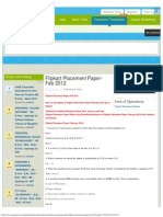 Flipkart Placement Paper-Feb 2012 PDF