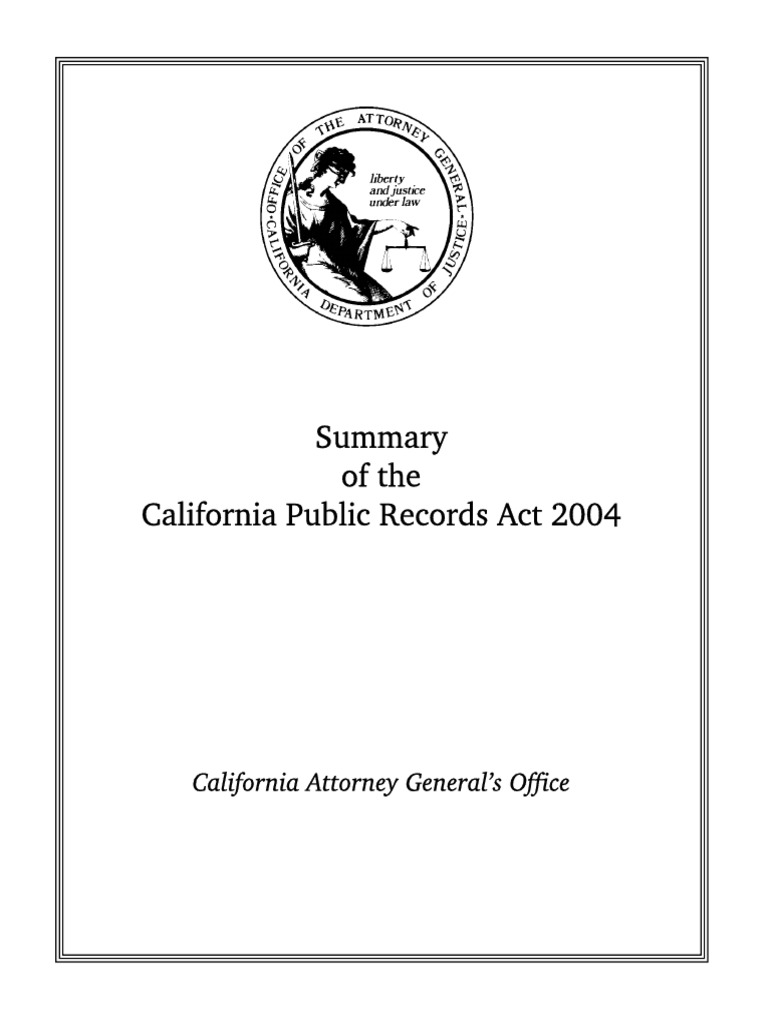 california_public_records_act.pdf Privacy Discovery (Law)