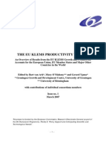 EU KLEMS Productivity Report PDF