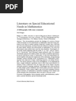 Download Literature on Special Education Needs in Mathematicspdf by kaskarait SN179135043 doc pdf
