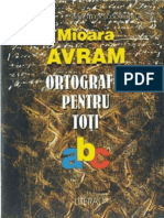Avram,Mioara - Ortografie Pentru Toti (Cartea)