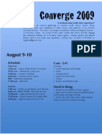 Converge 2009: August 9-10