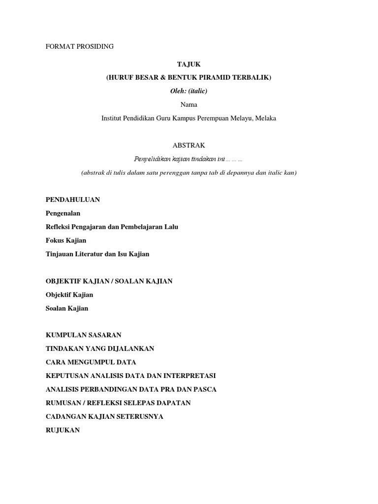 Format Prosiding | PDF