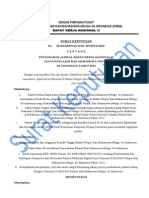 Surat Keputusan Untuk Rakernas II Ipmni 2013
