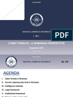 Cyber Threats Presentation by Romanian Intelligence