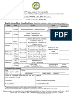 17 Asian Liturgy Forum (ALF) : Registration As Hong Kong Participant