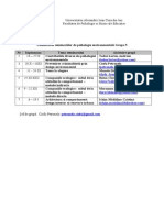 Alcatuirea Grupelor de Prezentare Psihologia Mediulu Grupa5