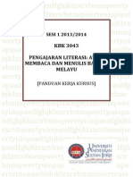 20130906120926PANDUAN KERJA KURSUS KAB 3043 PROF ISAHAK HARON Sem 1 20132014 PDF