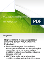 Analisis Regresi Faktorial