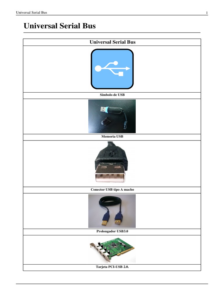 Características del bus USB 2.0 | PDF | USB | Ingeniería Informática