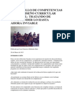 Desarrollo de Competencias Con El DCN - Tratando de Comprender Lo Hasta Ahora Inviable