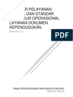 Standar Prosedur Dan Standar Pelayanan Minimal Layanan Dokumen Kependudukan