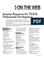 Robb - 2000 - Internet Resources For TESOL Professional Development - TESOL Journal PDF