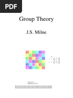 Group Theory - J.S. Milne PDF