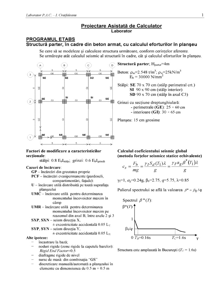 Seminarii Proiectare Asistata pe Calculator. Universitatea UTCB. Sectia ...