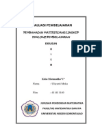 Ruang Lingkup Evaluasi Pembelajaran Ulin