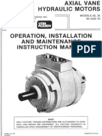 (YD2312614) Von Ruden Axial Vane Hydraulic Motor Manual