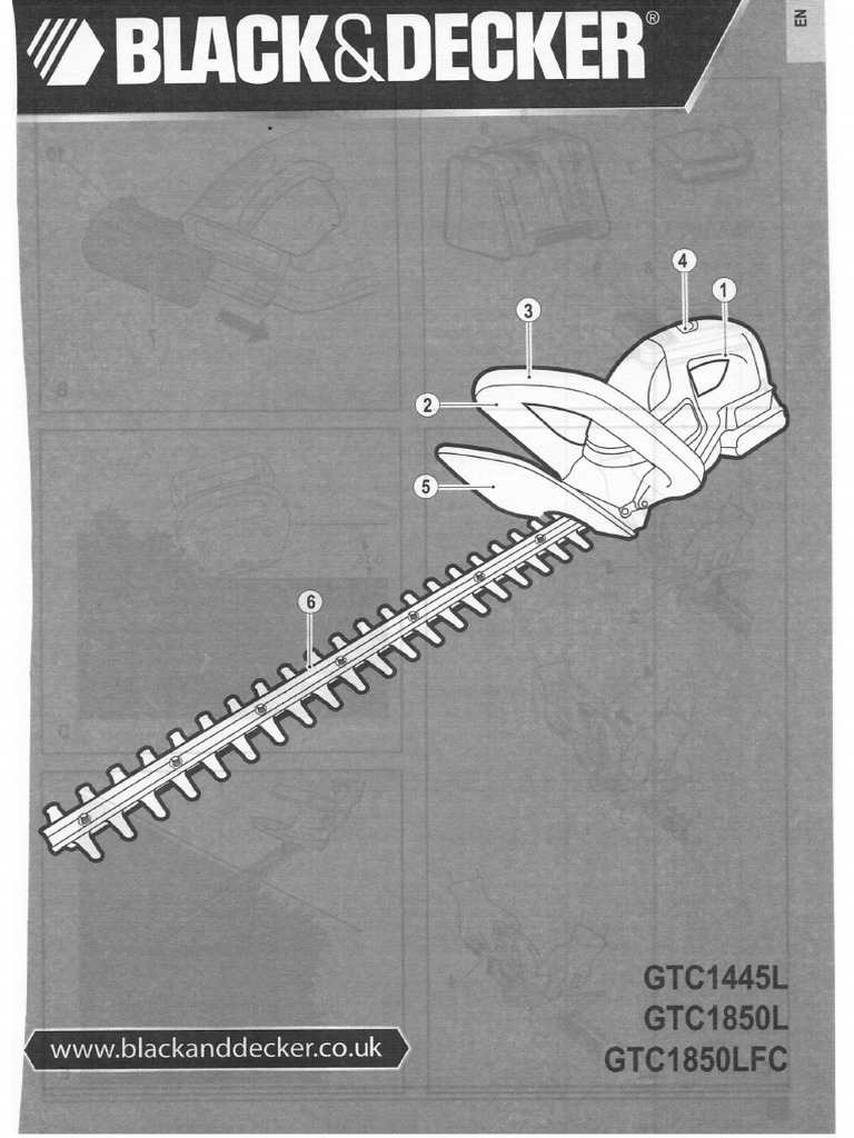 Black-Decker-Hedge-Trimmer-GTC1445L-Manual.pdf | Battery Charger