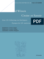 Jaspers - Glaube Und Wissen (2008)