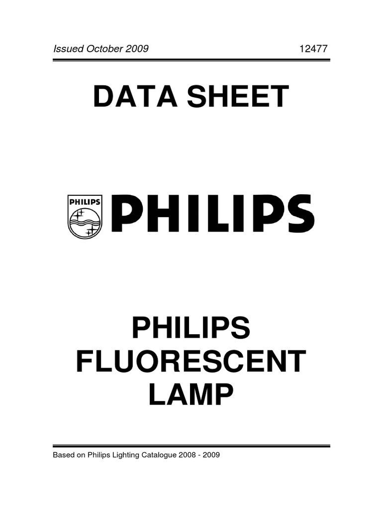 Philips Fluorescent Lamp Color Guide | PDF