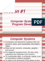 Lesson #1: Computer Systems and Program Development