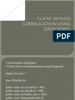 Client Server Commuication Using Datagrams