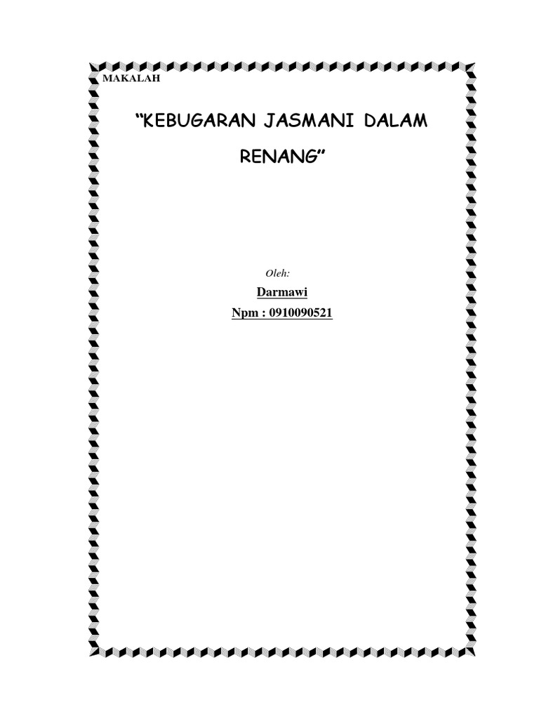 Makalah Kebugaran Jasmani Docx