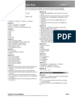 Workbook Answer Key Unit 7