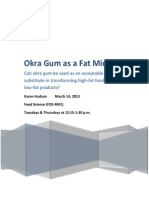 Okra Gum As A Fat Mimetic
