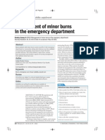 Management of Minor Burns in The Emergency Department.
