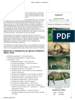 Panthera - Wikipédia, A Enciclopédia Livre