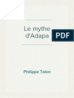 Philippe Talon - Le Mythe D'adapa