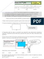 Problemas Do 2º Grau - 8 Série