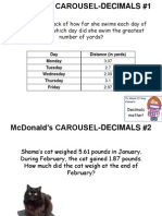 Decimal Carousel Activity