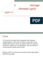 Glycogen Storage Disease (GSD) Type IV