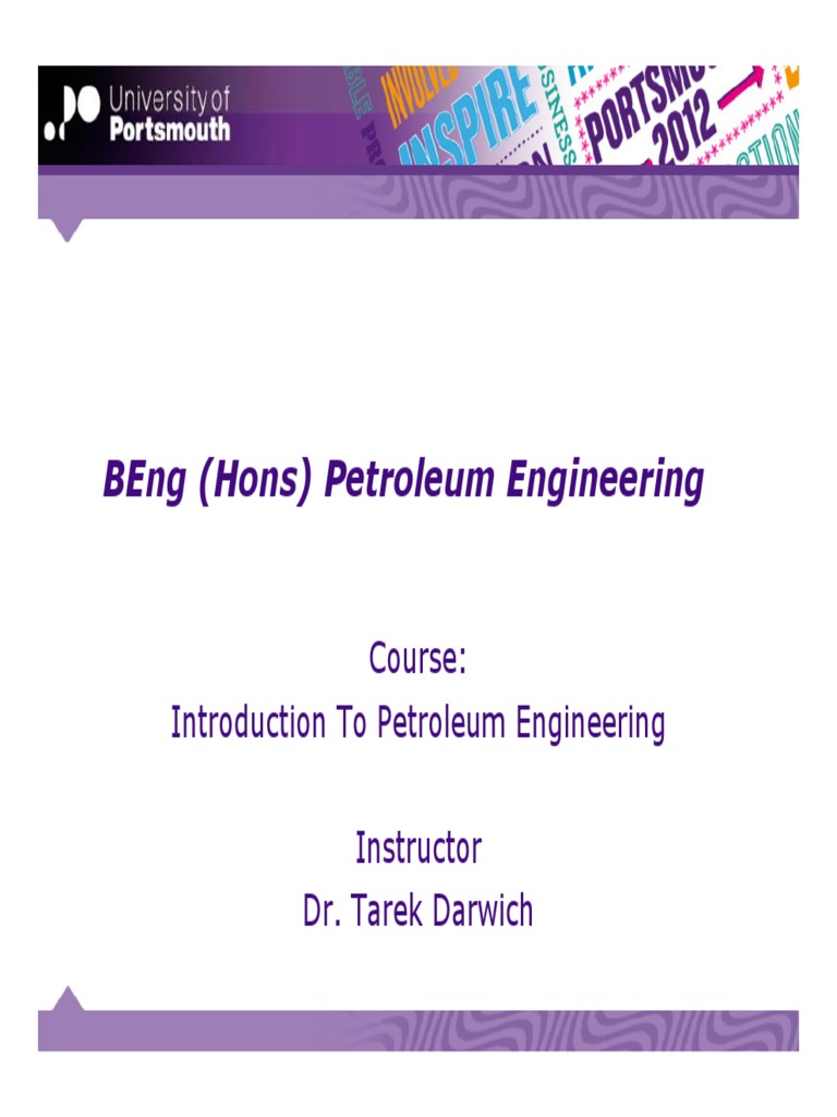 Petroleum Engineering Course Overview | PDF | Reflection Seismology ...
