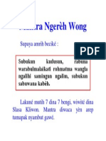 Mantra Ngereh Wong PDF