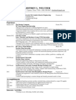 Jeffrey Weltzer Resume PDF