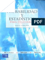 Probabilidad y Estadistica para Ingenieros - 6ta Edicion - Ronald E. Walpole & Raymond H. Myers