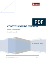 Trabajo Constitucion de Una Empresa