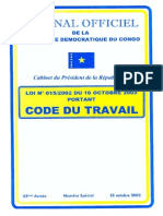 RDC - Code Du Travail 2002