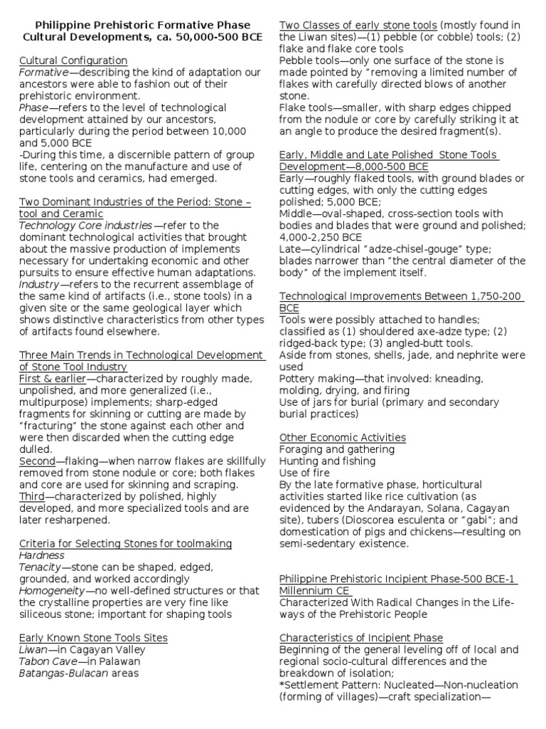 Second Lecture Series On Philippine Prehistoric Phase Pdf Pottery