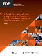 The Management of Occupational Health and Safety in the Australian Mining Industry Portuguese Version