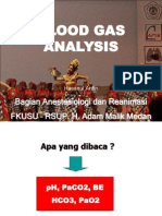 Blood Gas Analysis: Bagian Anestesiologi Dan Reanimasi FKUSU - RSUP. H. Adam Malik Medan