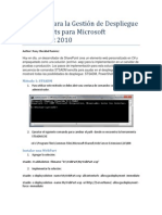 Métodos de Despliegue de WebParts para SharePoint 2010