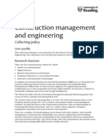 Construction Management and Engineering: Collecting Policy