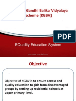 Kasturba Gandhi Balika Vidyalaya Scheme (KGBV) PDF