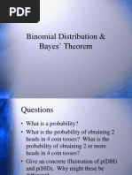 Binomial Distribution & Bayes' Theorem