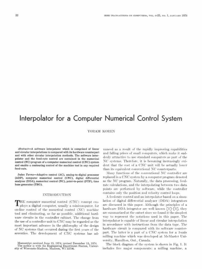 CNC Software Interpolator Overview | PDF | Numerical Control | Office ...