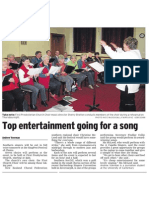 Top Entertainment Going For A Song (Southland Times 2013.10.19)